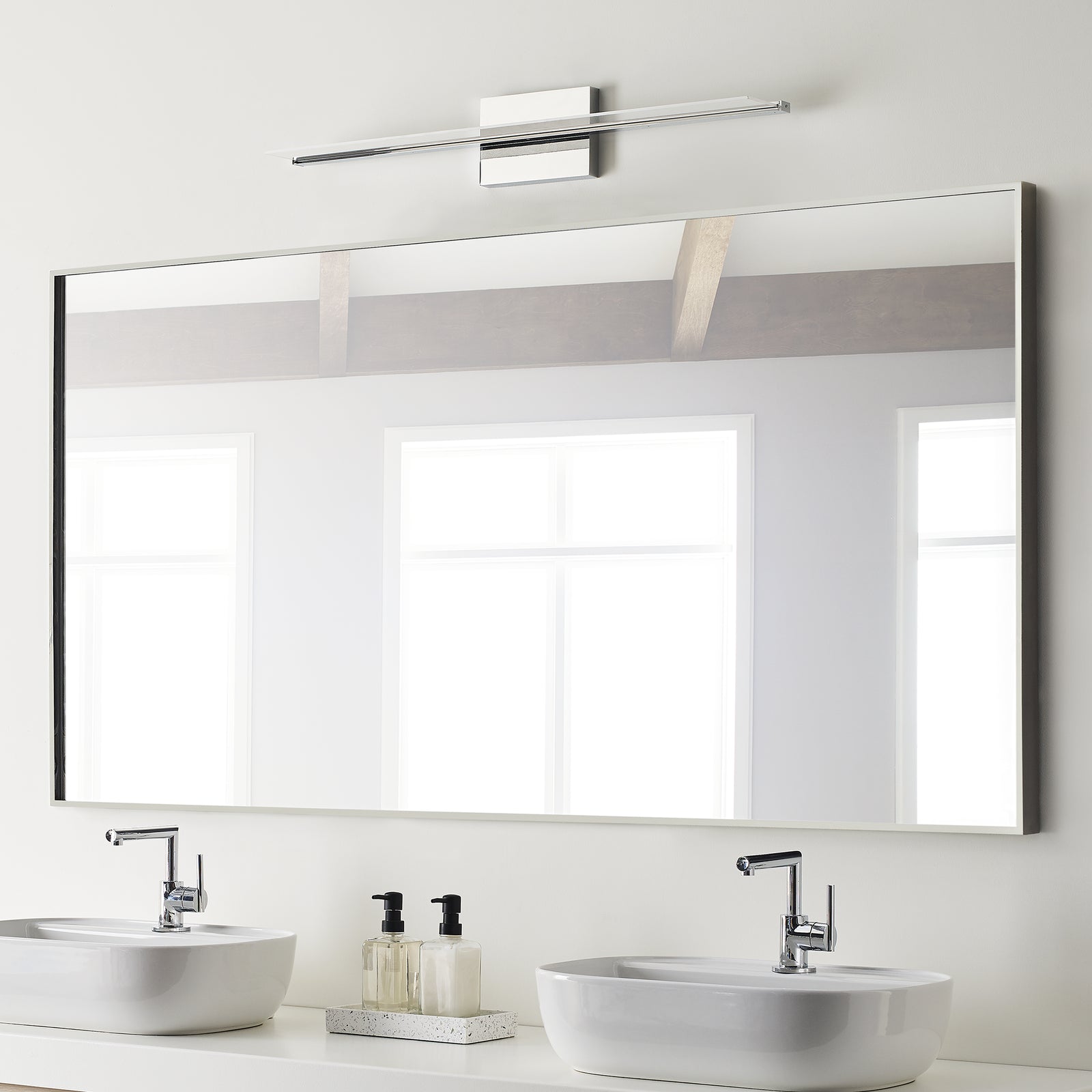 Span 36 Bath Direct chrome 3000K 90 CRI integrated led 90 cri 3000k 120v - Visual Comfort Modern 4