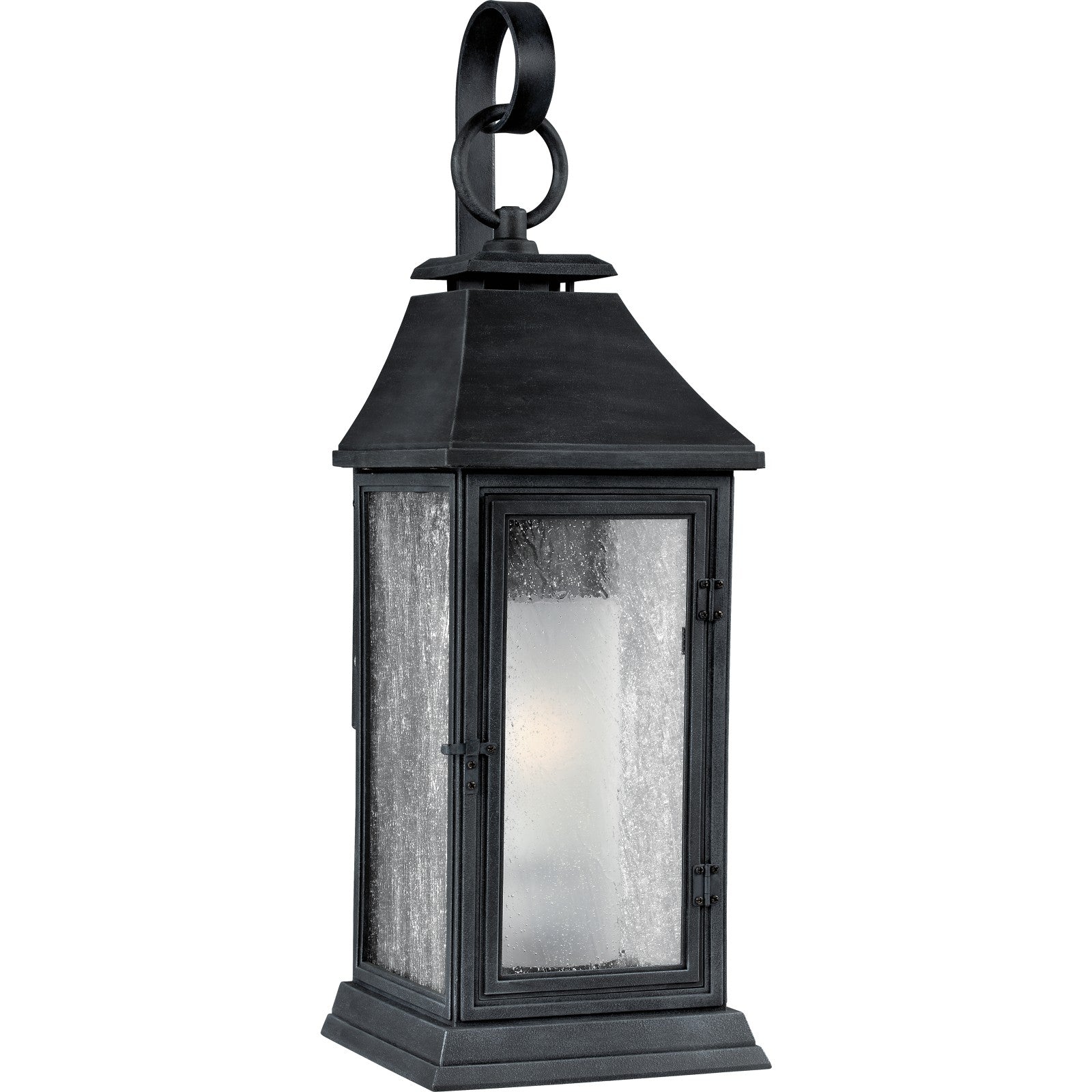 Shepherd Large Lantern Dark Weathered Zinc - Visual Comfort Outdoor Lighting