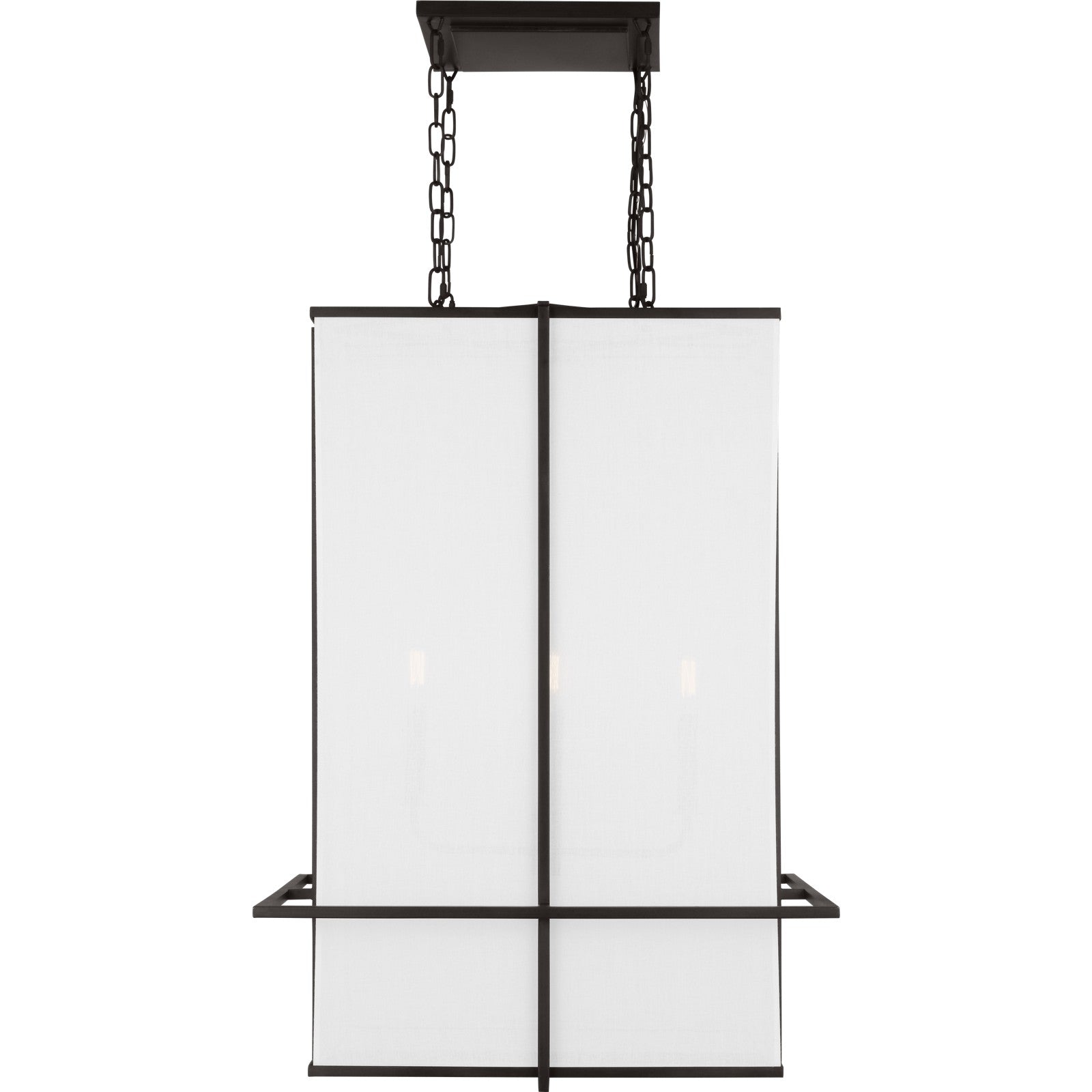 Dresden Large Lantern Aged Iron - Visual Comfort Ceiling Lights