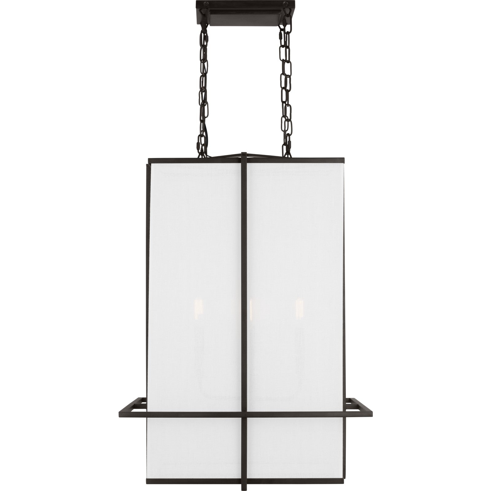 Dresden Medium Lantern Aged Iron - Visual Comfort Ceiling Lights