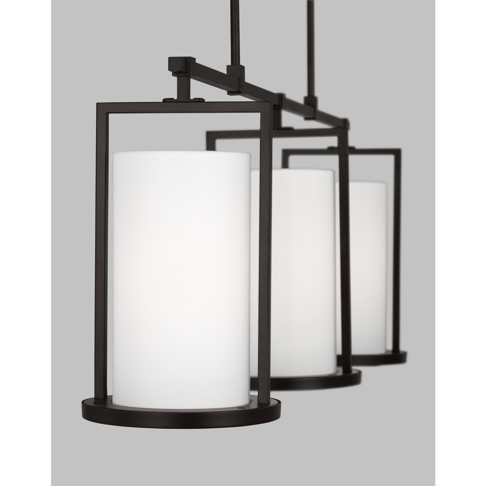 Sherwood Large Linear Chandelier Aged Iron - Visual Comfort Ceiling Lights