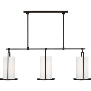 Sherwood Large Linear Chandelier Aged Iron - Visual Comfort Ceiling Lights