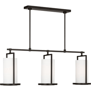 Sherwood Large Linear Chandelier Aged Iron - Visual Comfort Ceiling Lights