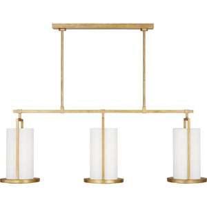 Sherwood Large Linear Chandelier Aged Iron - Visual Comfort Ceiling Lights