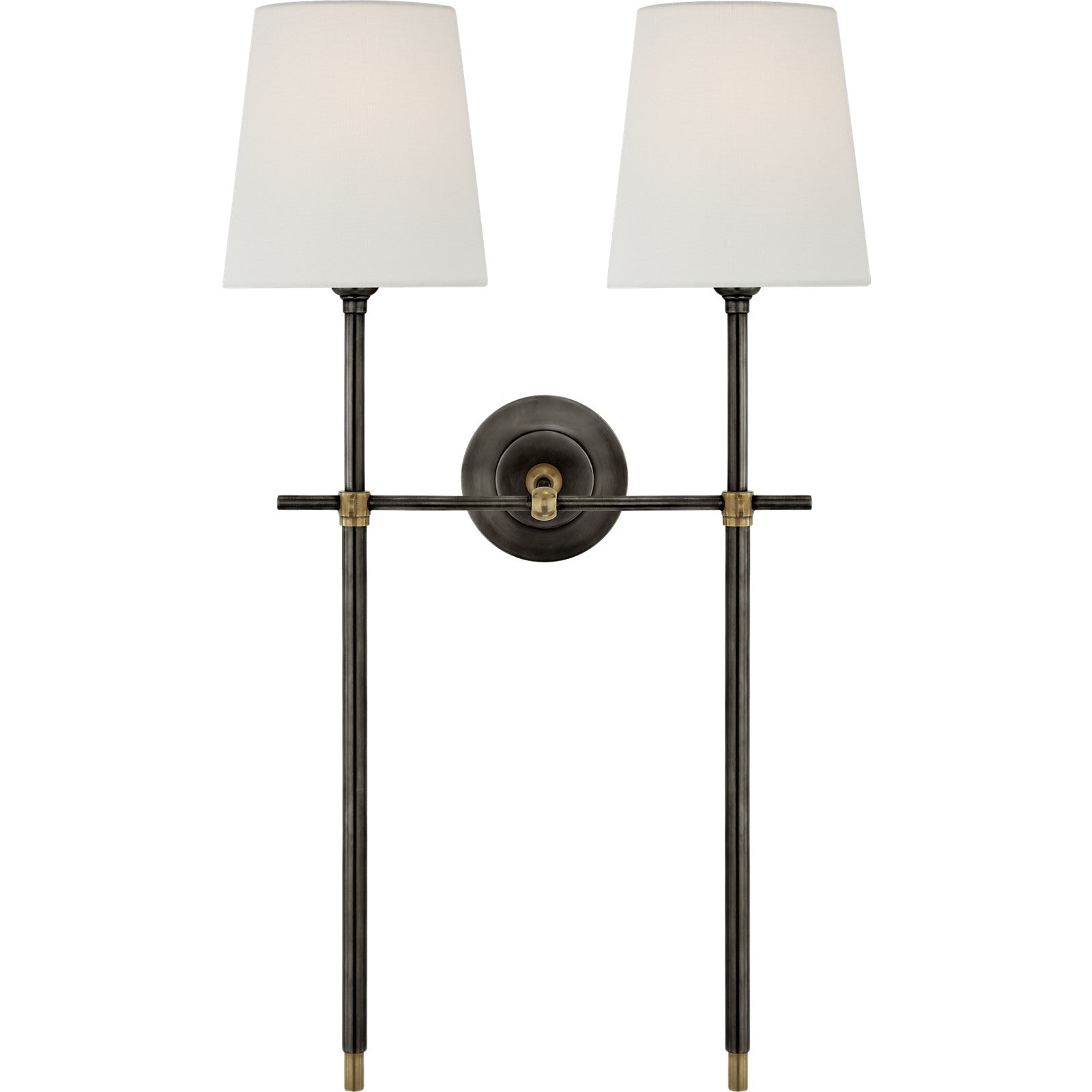 Bryant Large Double Tail Sconce - Visual Comfort Wall Lights