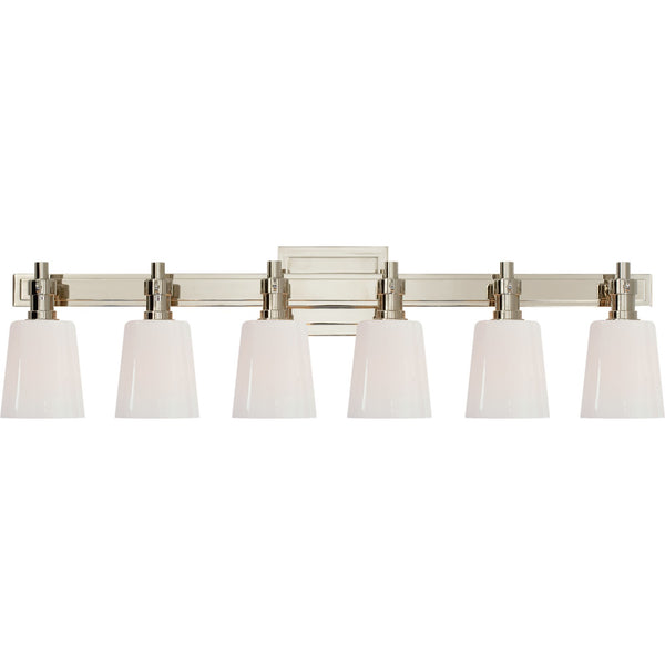 Bryant Six-Light Linear Bath Sconce - Visual Comfort Wall Lights