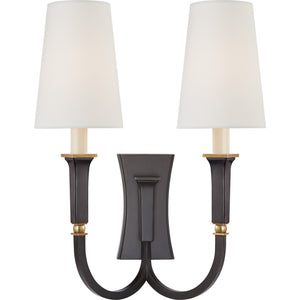 Delphia Large Double Arm Sconce - Visual Comfort Wall Lights