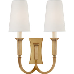 Delphia Large Double Arm Sconce - Visual Comfort Wall Lights