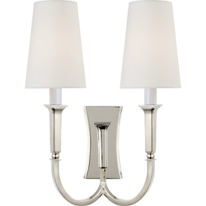 Delphia Large Double Arm Sconce - Visual Comfort Wall Lights