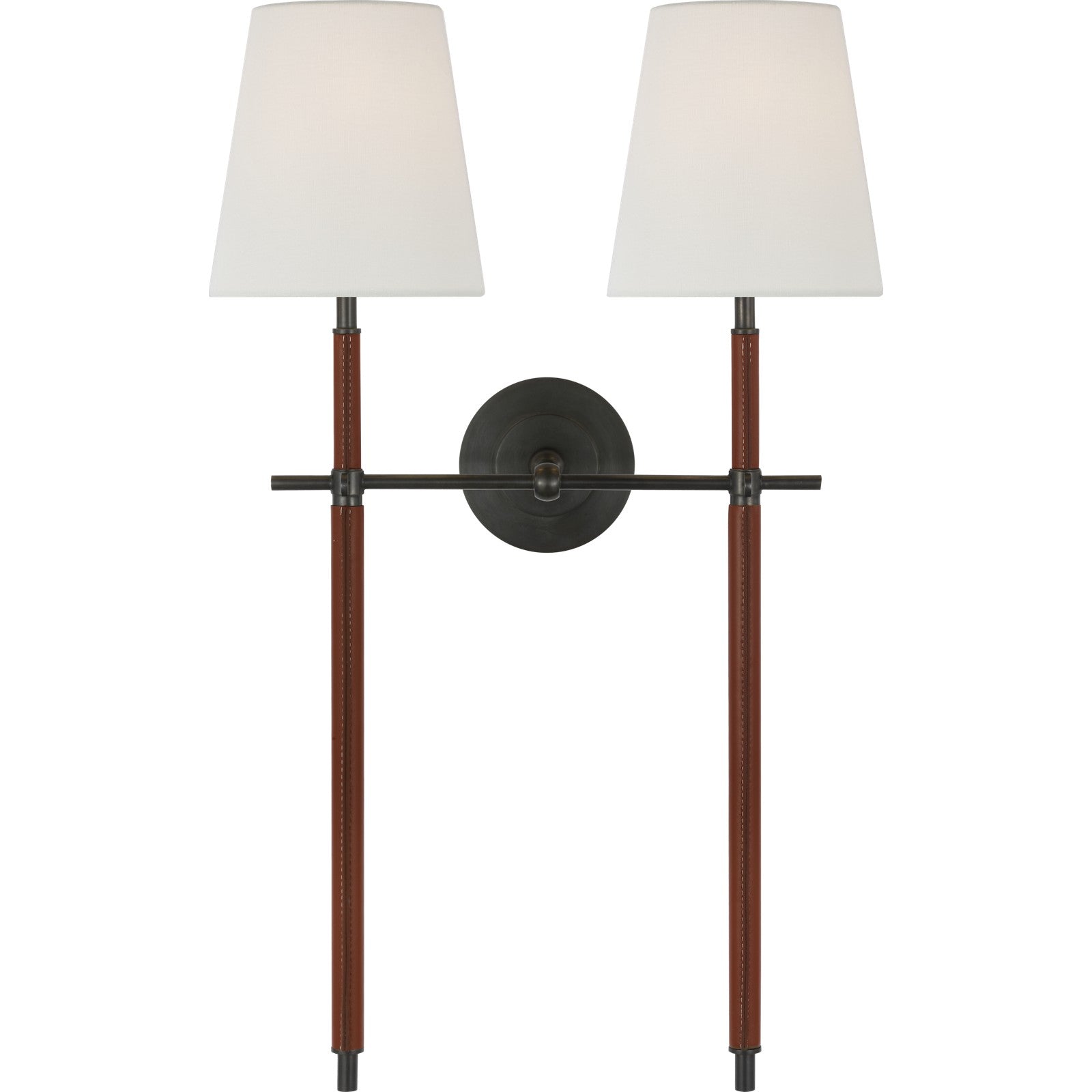 Bryant Large Wrapped Double Tail Sconce - Visual Comfort Wall Lights