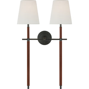 Bryant Large Wrapped Double Tail Sconce - Visual Comfort Wall Lights
