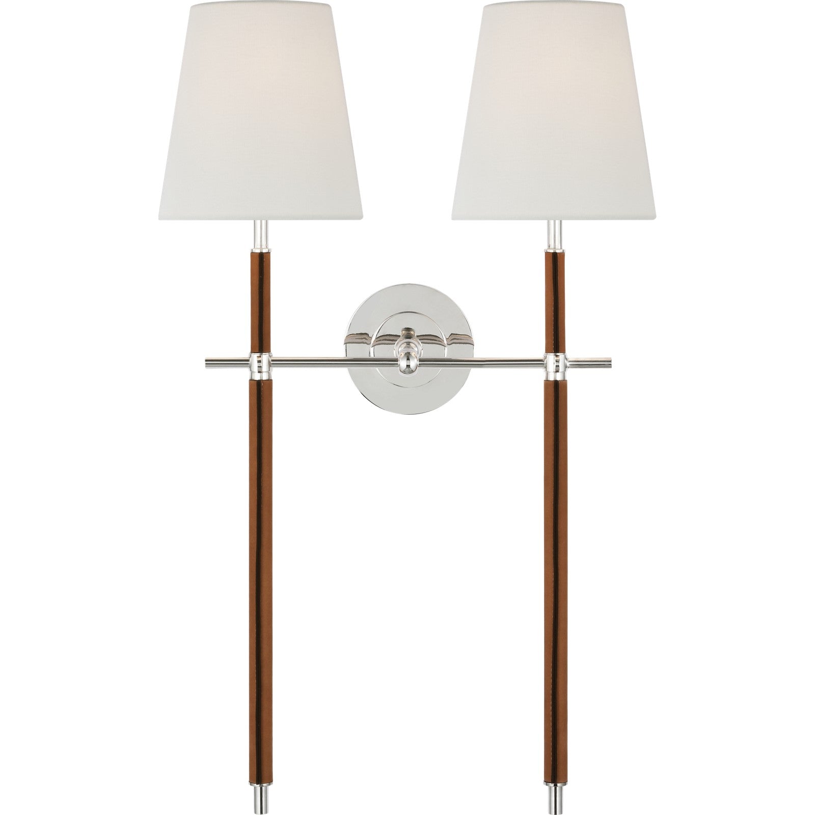 Bryant Large Wrapped Double Tail Sconce - Visual Comfort Wall Lights