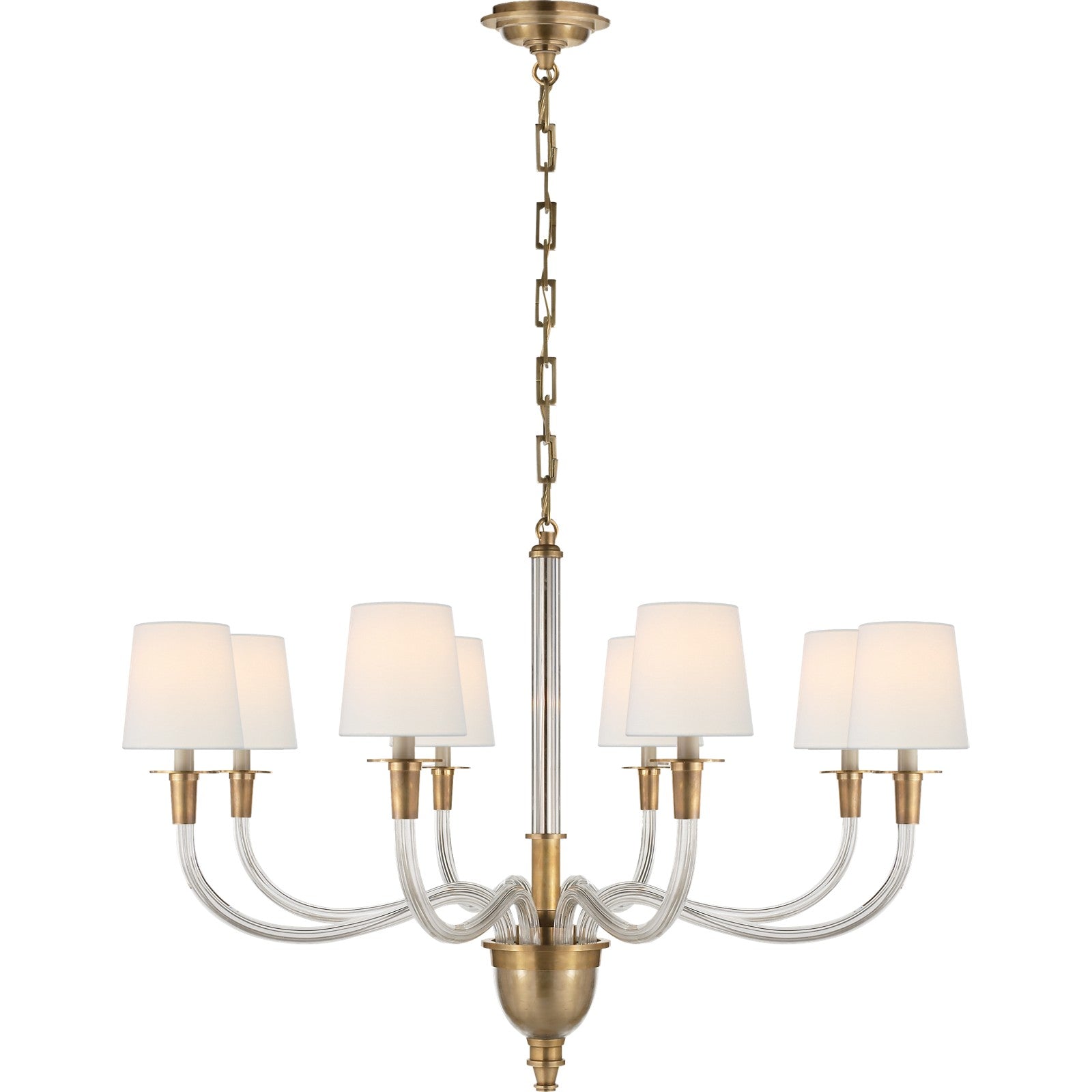 Vivian Large One-Tier Chandelier - Visual Comfort Ceiling Lights