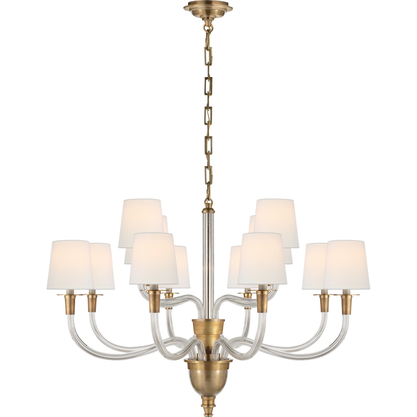 Vivian Large Two-Tier Chandelier - Visual Comfort Ceiling Lights