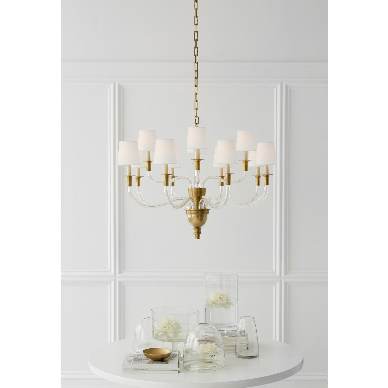 Vivian Large Two-Tier Chandelier - Visual Comfort Ceiling Lights