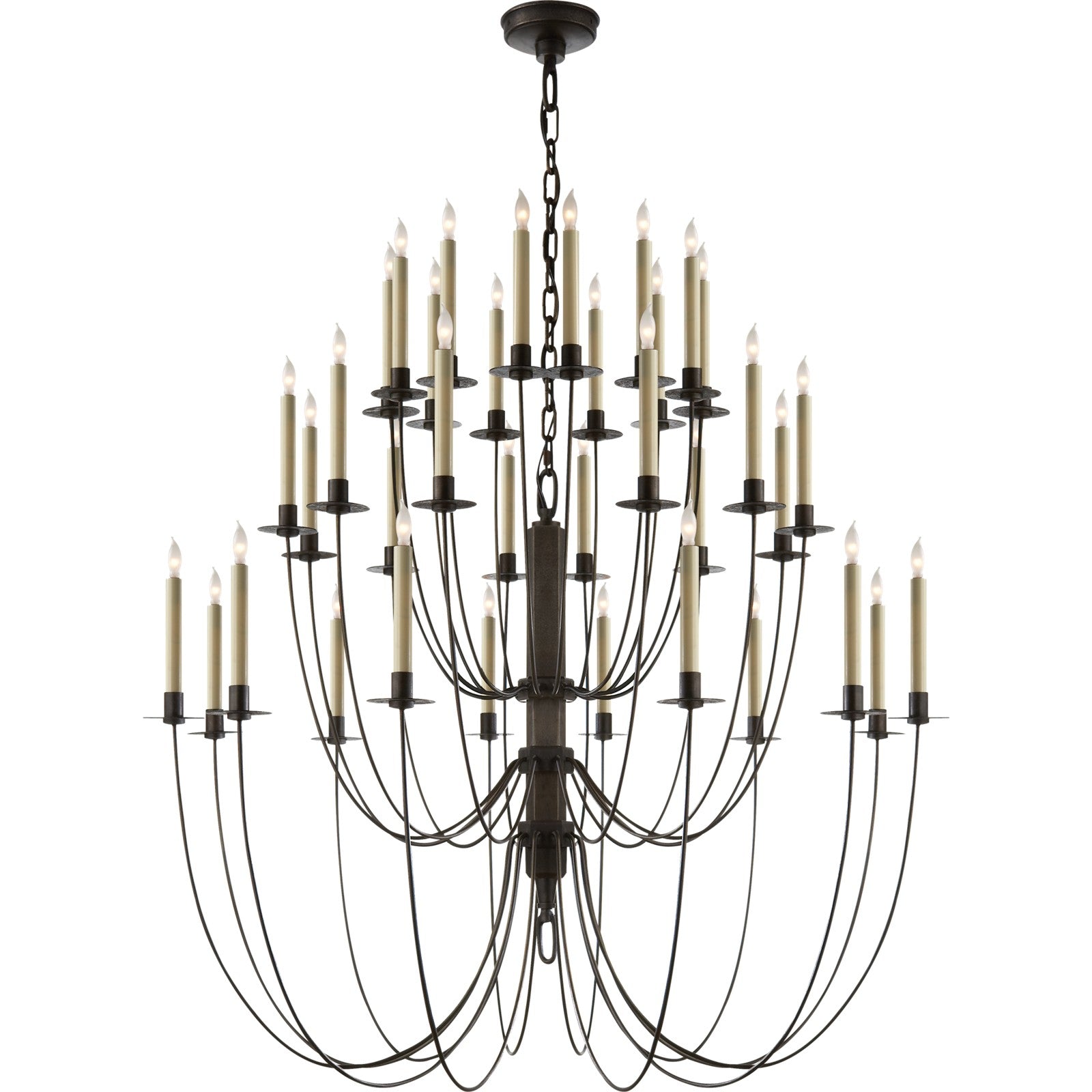 Erika Three-Tier Chandelier - Visual Comfort Ceiling Lights