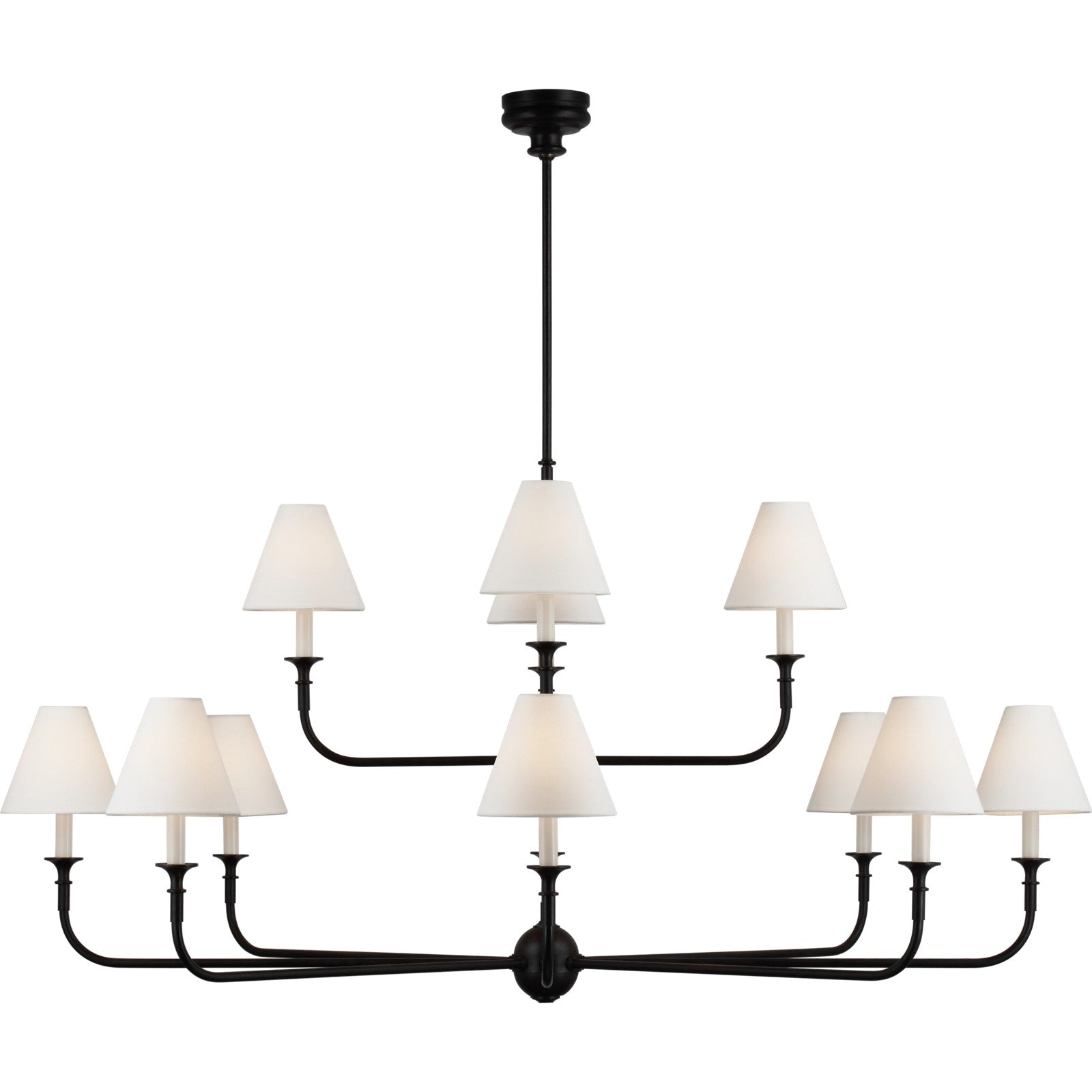Piaf Grande Two-Tier Chandelier - Visual Comfort Ceiling Lights