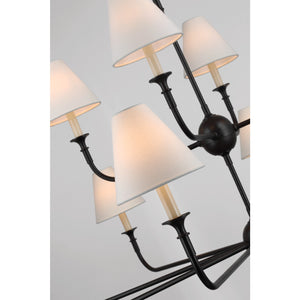 Piaf Grande Two-Tier Chandelier - Visual Comfort Ceiling Lights