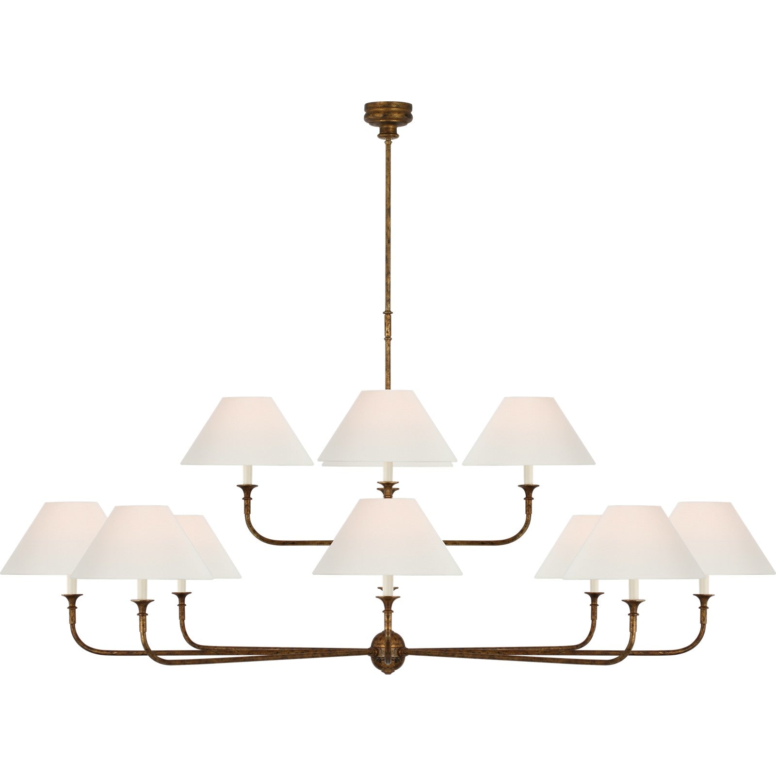 Piaf Oversized Two Tier Chandelier - Visual Comfort Ceiling Lights