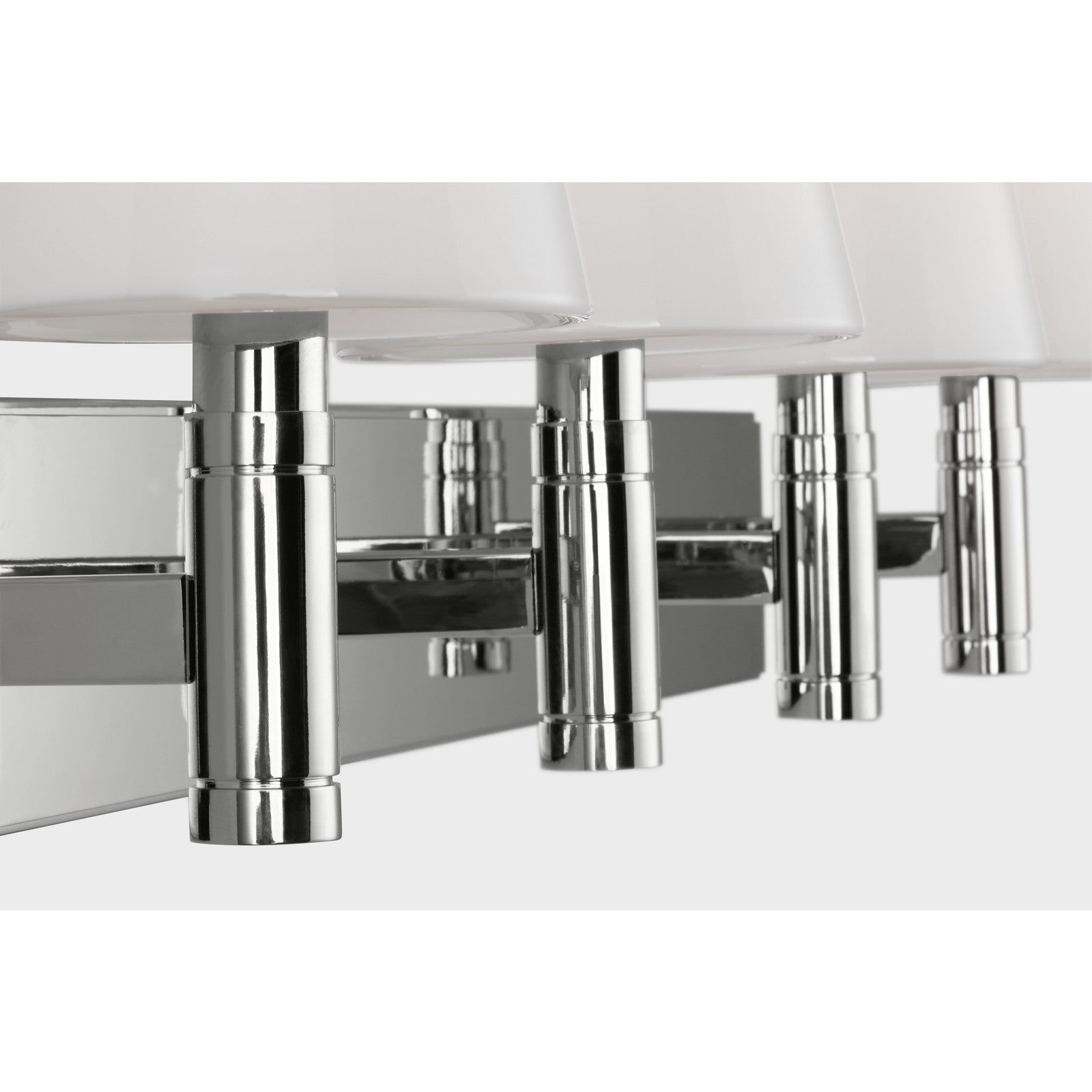 Beckham Classic 4 - Light Vanity in Polished Nickel - Visual Comfort Wall Lights