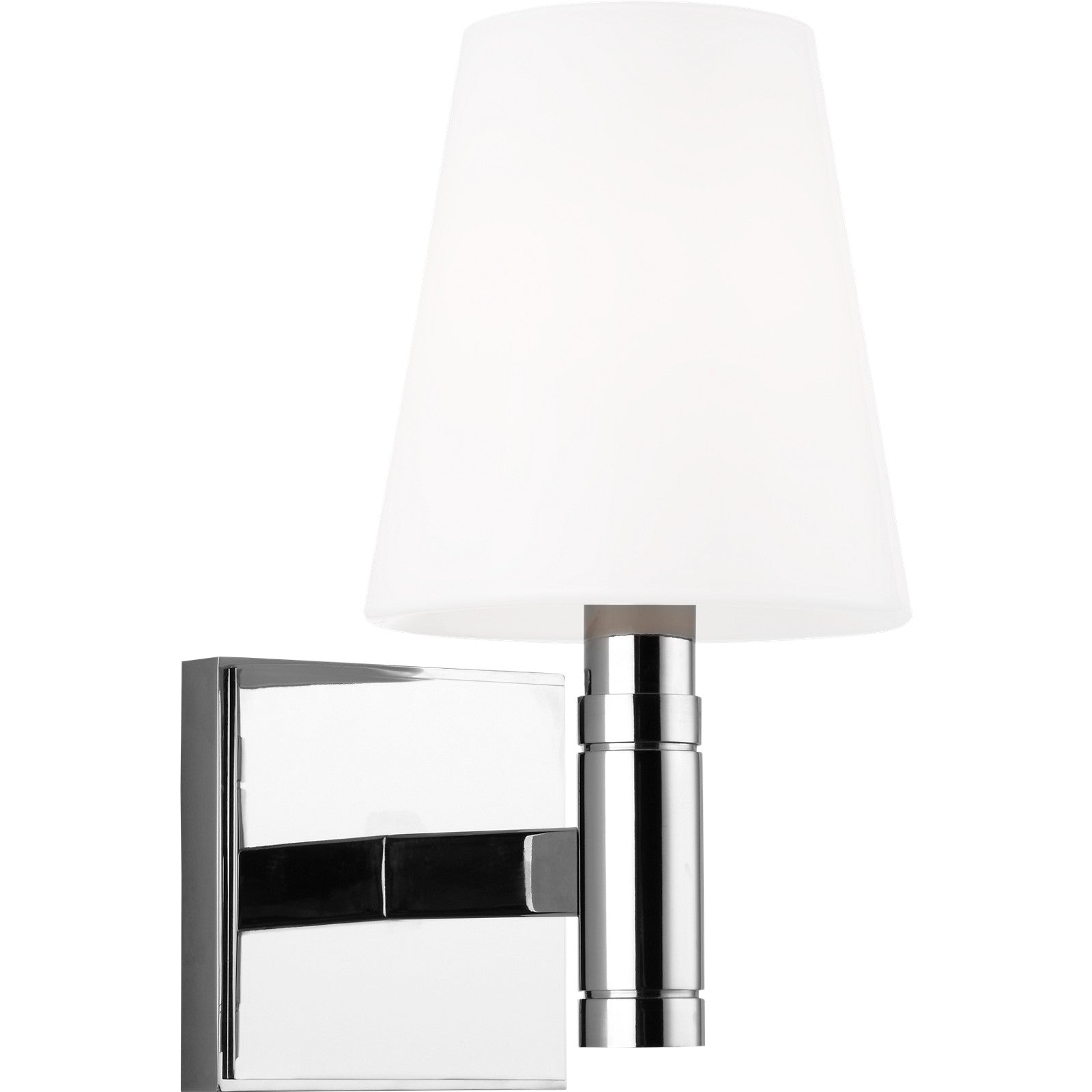Beckham Classic Square Sconce in Polished Nickel - Visual Comfort Wall Lights