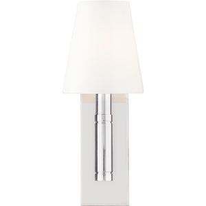 Beckham Classic Rectangular Sconce in Polished Nickel - Visual Comfort Wall Lights