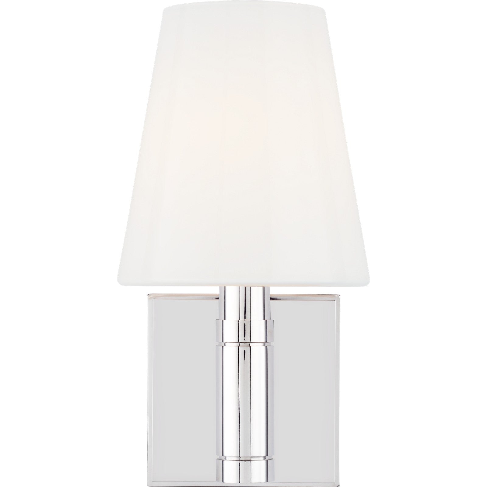 Beckham Classic Square Sconce in Polished Nickel - Visual Comfort Wall Lights
