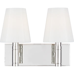 Beckham Classic Vanity in Polished Nickel - Visual Comfort Wall Lights