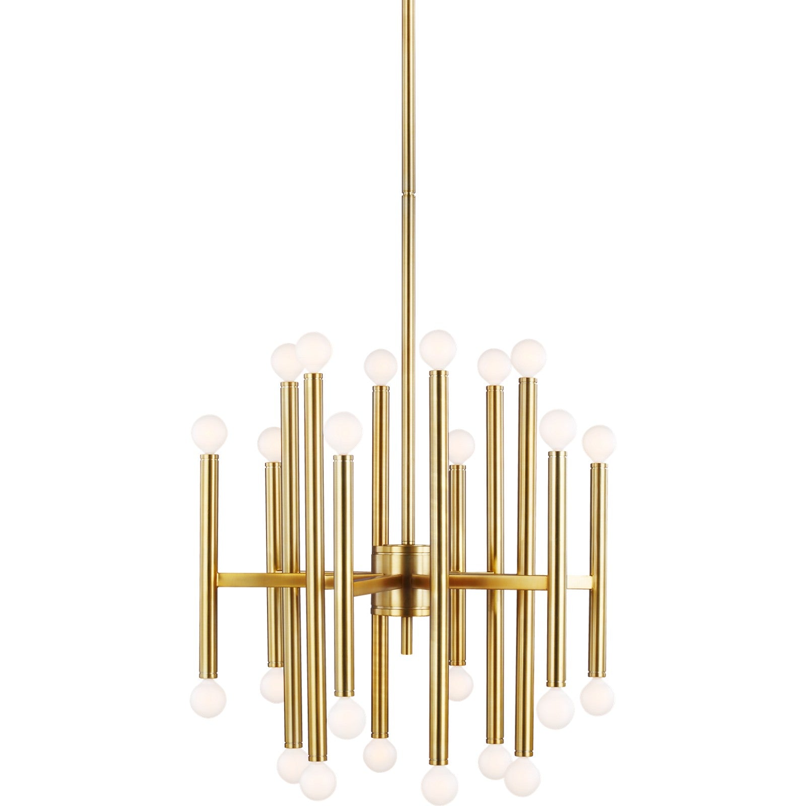 Beckham Modern Medium Chandelier in Burnished Brass - Visual Comfort Ceiling Lights