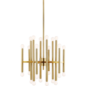 Beckham Modern Medium Chandelier in Burnished Brass - Visual Comfort Ceiling Lights