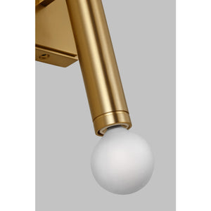 Beckham Modern Medium Single Sconce Burnished Brass - Visual Comfort Wall Lights