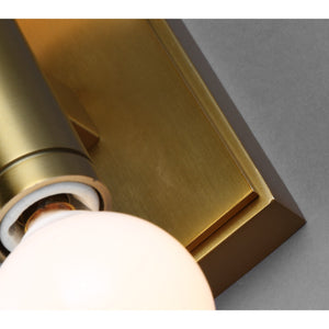 Beckham Modern Double Sconce in Burnished Brass - Visual Comfort Wall Lights