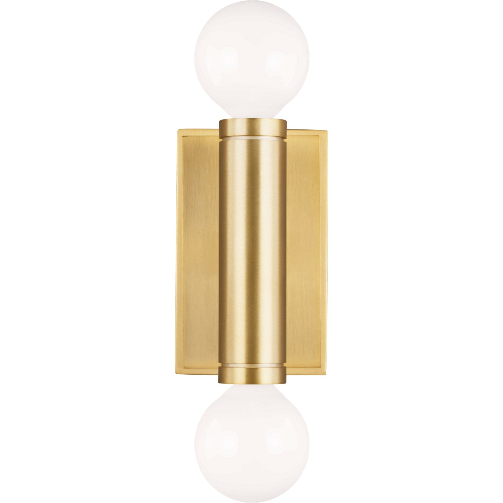 Beckham Modern Double Sconce in Burnished Brass - Visual Comfort Wall Lights