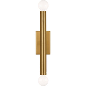 Beckham Modern Medium Single Sconce Burnished Brass - Visual Comfort Wall Lights