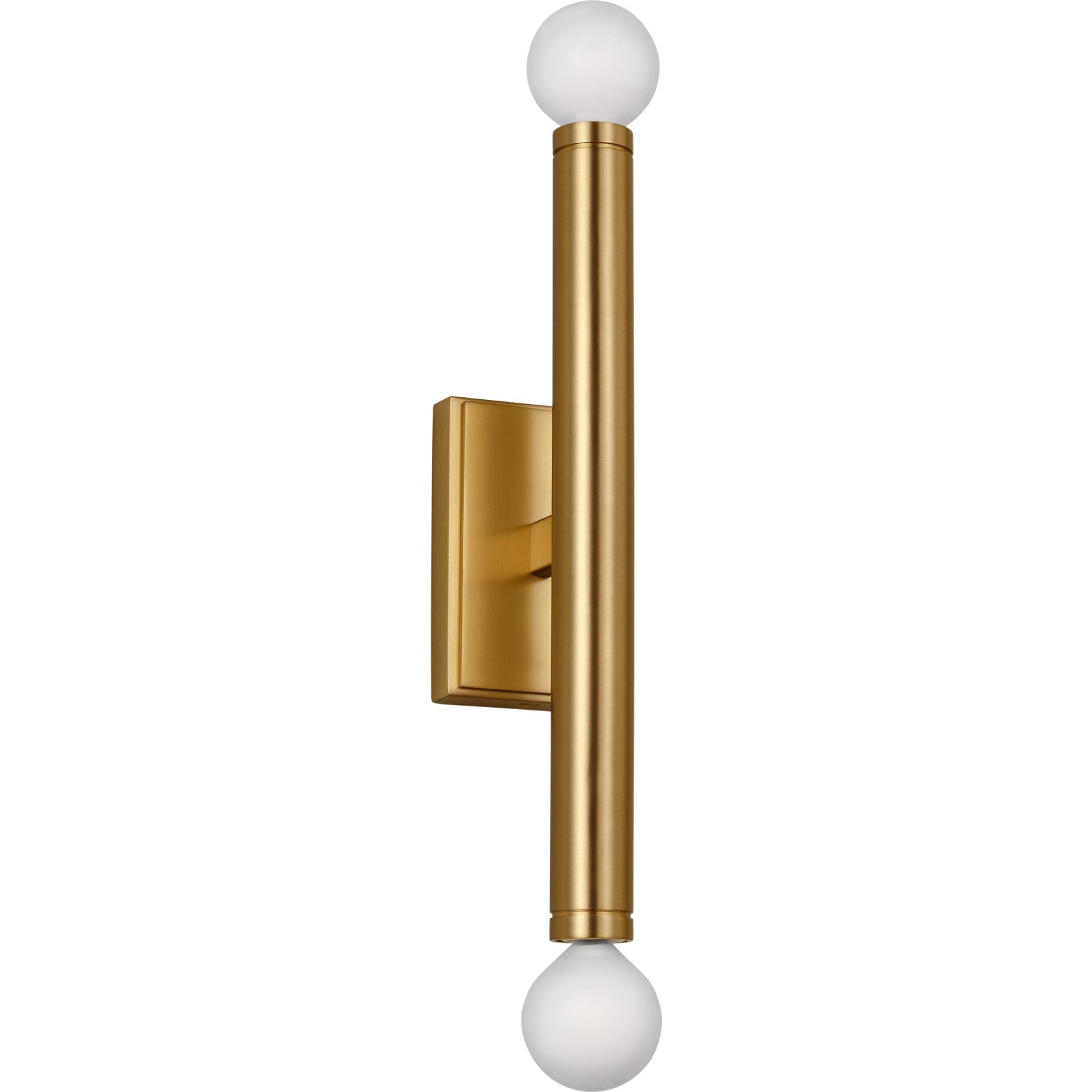 Beckham Modern Medium Single Sconce Burnished Brass - Visual Comfort Wall Lights