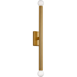 Beckham Modern Large Single Sconce Burnished Brass - Visual Comfort Wall Lights