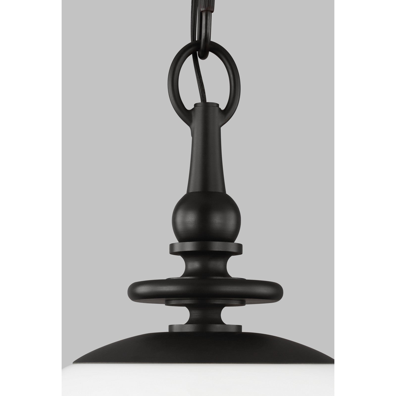 Capri Medium Pendant in Aged Iron - Visual Comfort Ceiling Lights