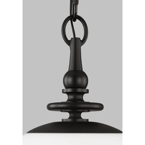 Capri Medium Pendant in Aged Iron - Visual Comfort Ceiling Lights