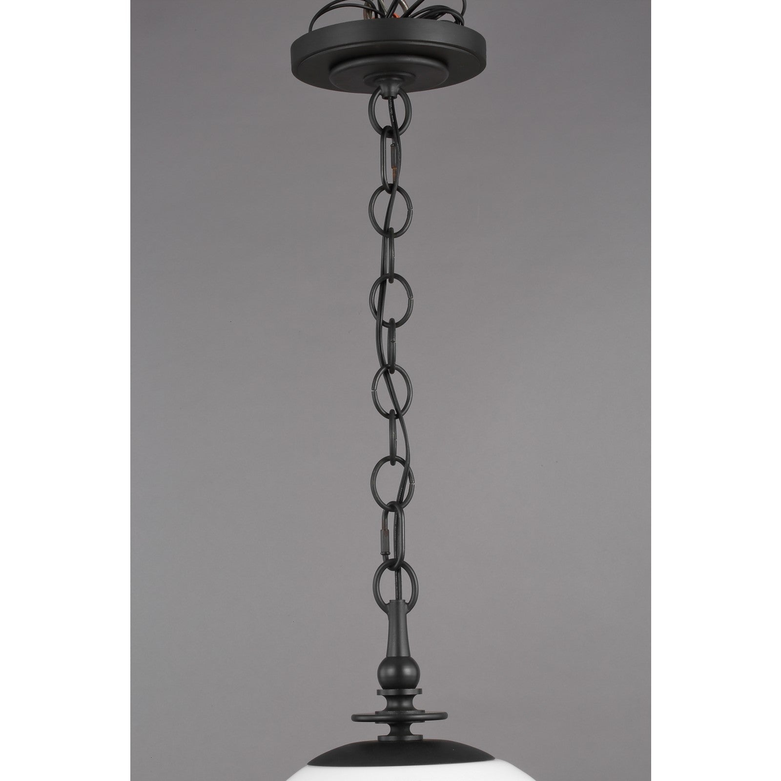 Capri Large Pendant in Aged Iron - Visual Comfort Ceiling Lights