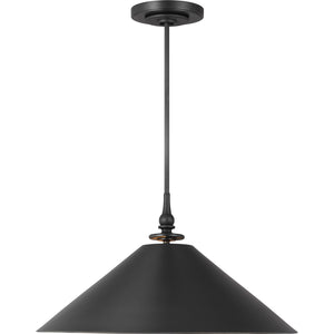 Capri Wide Pendant in Aged Iron - Visual Comfort Ceiling Lights