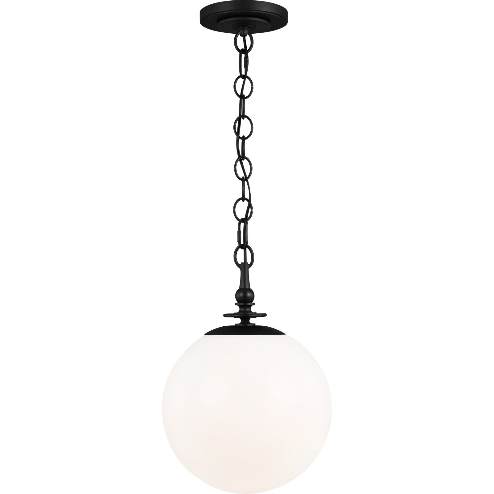 Capri Large Pendant in Aged Iron - Visual Comfort Ceiling Lights