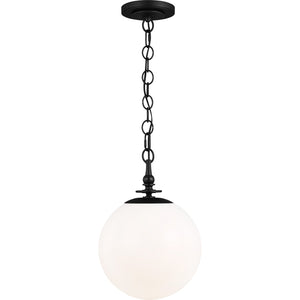 Capri Large Pendant in Aged Iron - Visual Comfort Ceiling Lights