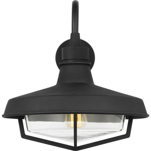 Hollis Large Wall Lantern Textured Black - Visual Comfort Outdoor Lighting