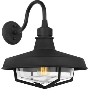 Hollis Large Wall Lantern Textured Black - Visual Comfort Outdoor Lighting