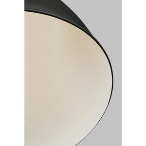 Logan Small Pendant in Aged Iron - Visual Comfort Ceiling Lights
