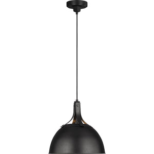 Logan Medium Pendant in Aged Iron - Visual Comfort Ceiling Lights