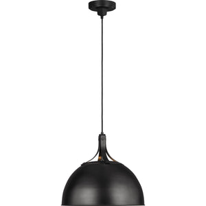Logan Large Pendant in Aged Iron - Visual Comfort Ceiling Lights