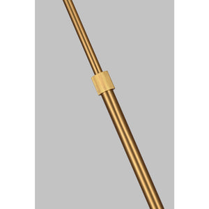 Signoret Task Floor Lamp Burnished Brass Bulbs Inc - Visual Comfort Floor Lamps