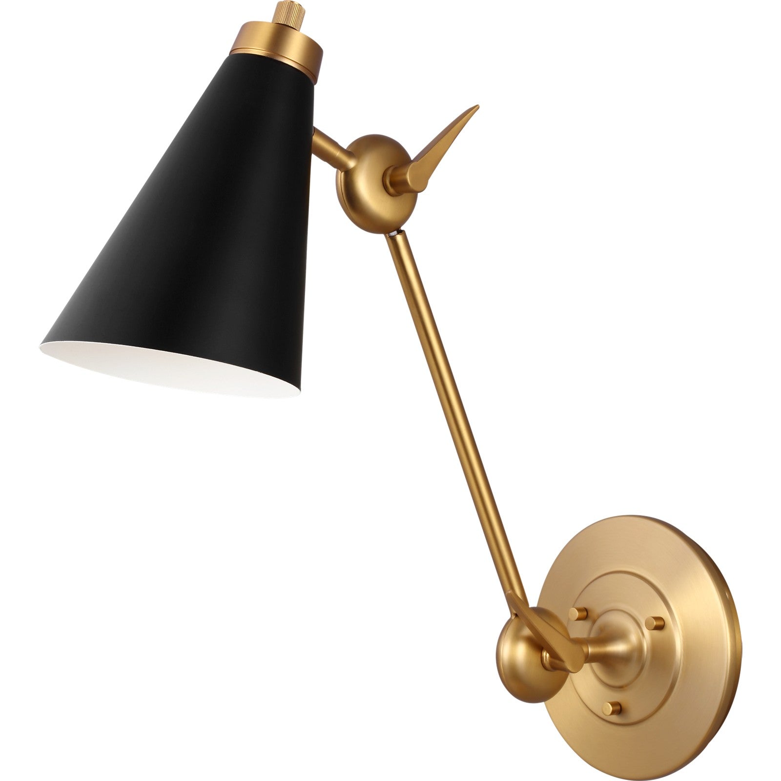 Signoret Library Sconce in Burnished Brass - Visual Comfort Wall Lights