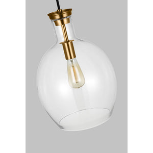 Vaso Medium Pendant Burnished Brass - Visual Comfort Ceiling Lights